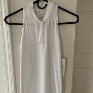lululemon swiftly sleeveless polo White 4